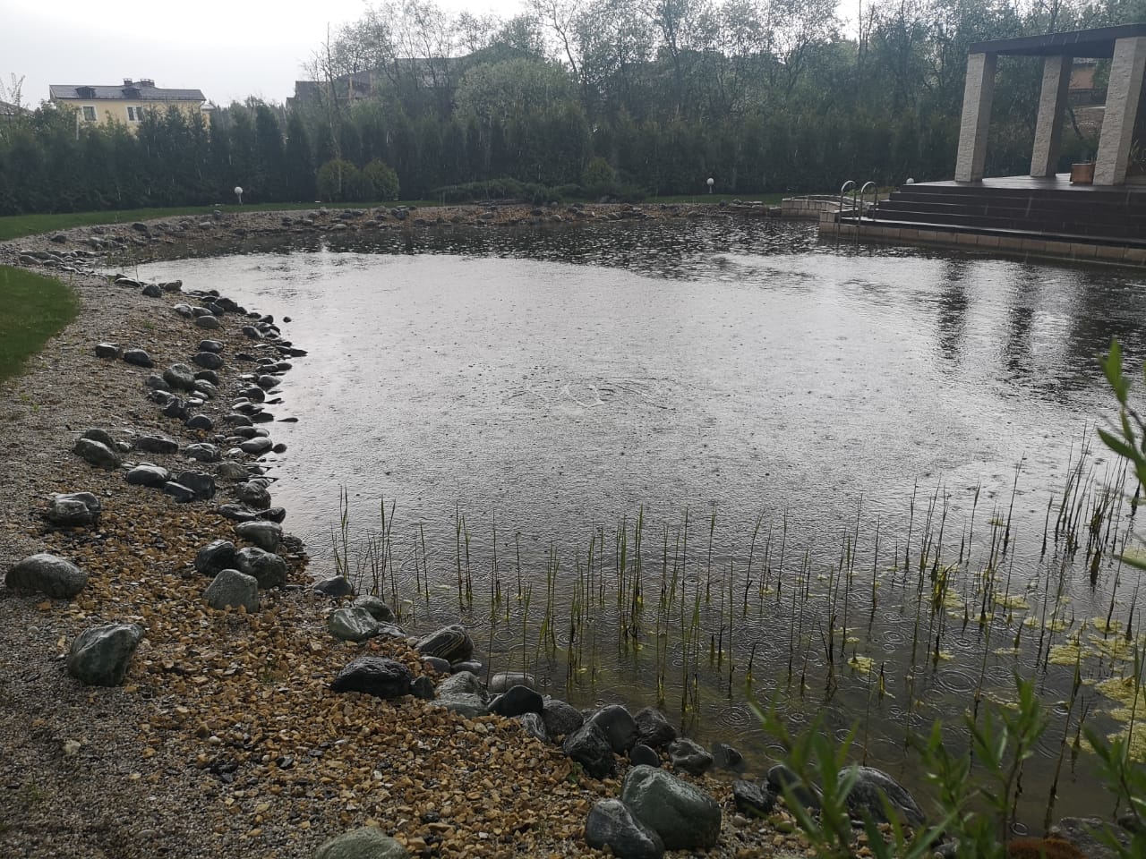 Фото Строительство плавательного водоема с биоплато в Саранске