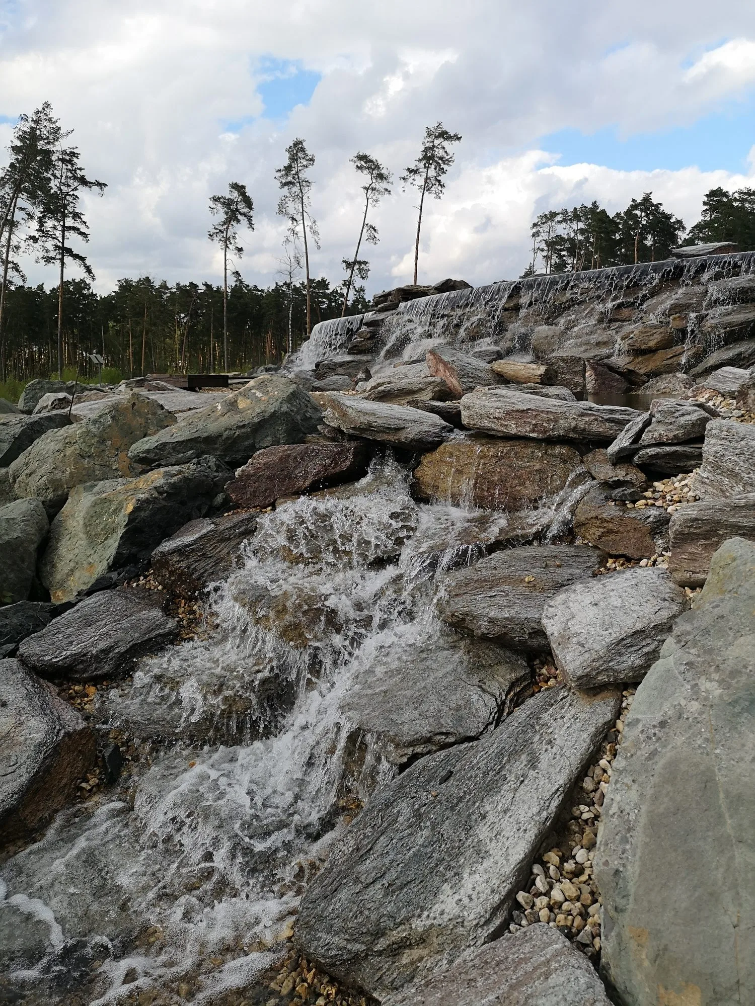 Фото Строительство водопада в Иваново