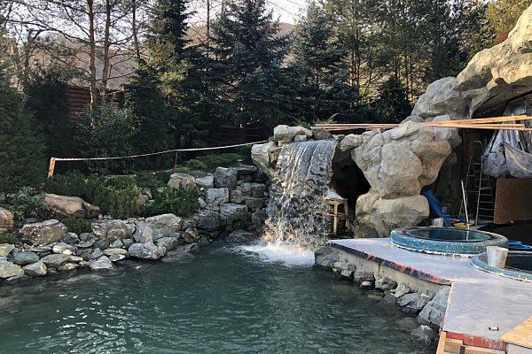 Пруд из декоративного бетона Захарково