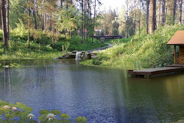 Визуализация водоема в Санкт-Петербурге