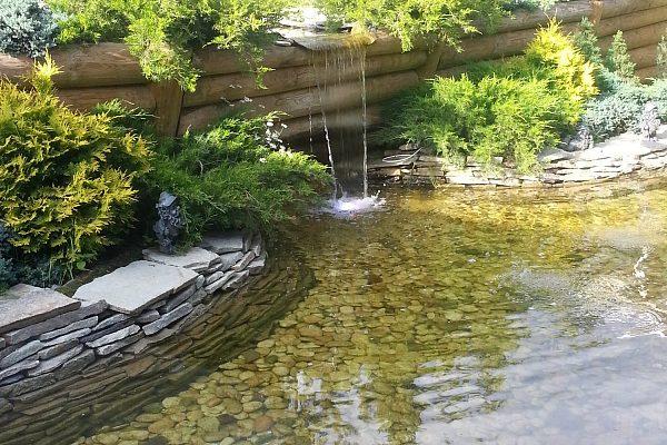 Строительство водопада в Курске