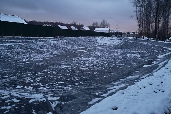Строительство накопителя для воды в Краснознаменске