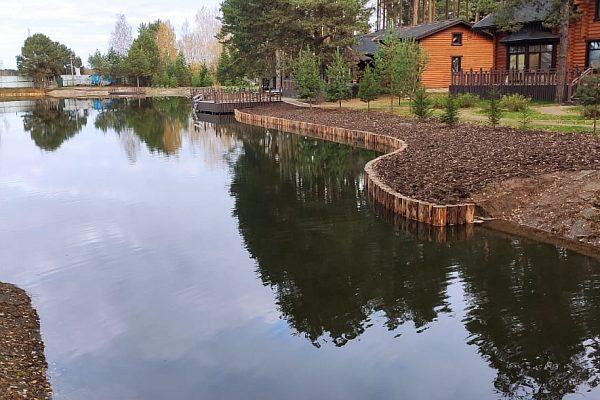 Укрепление берега лиственницей - 3