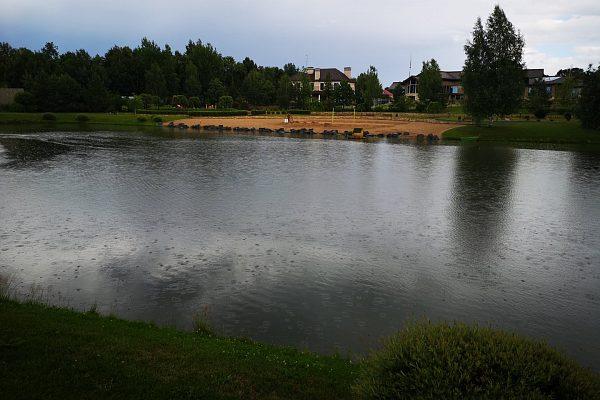 Строительство большого природного водоема к коттеджном поселке в Чехово