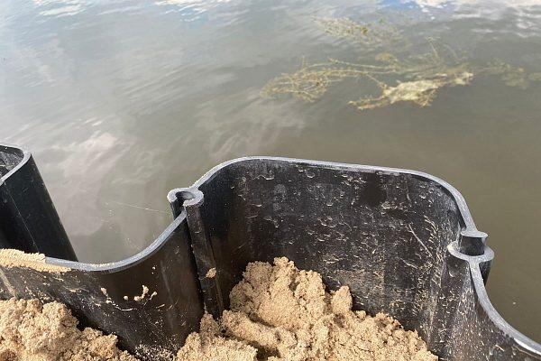 Берегоукрепление водоема Кубинка