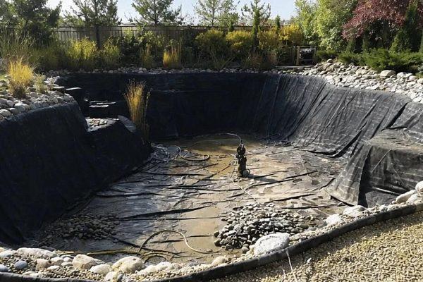 Очистка садового пруда на участке - 4