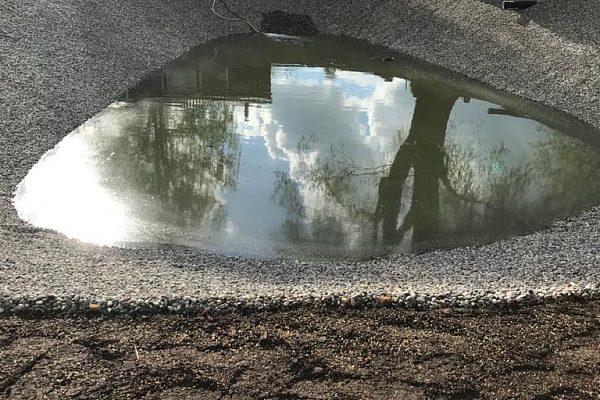 Укрепление чаши пруда георешеткой Московская обл. д. Люберцы