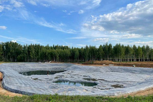 Строительство накопителя для воды в Сергиевом Посаде