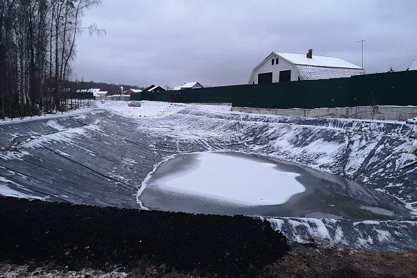 Строительство накопителя для воды в Краснознаменске