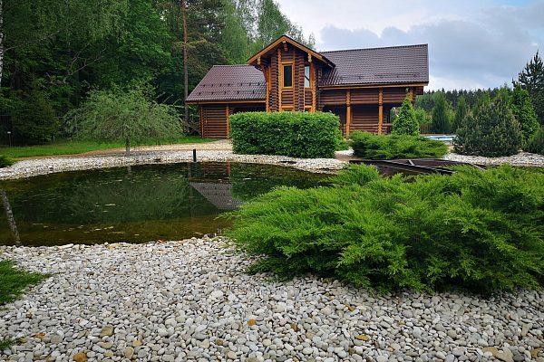 Строительство пруда рядом с баней в Костроме