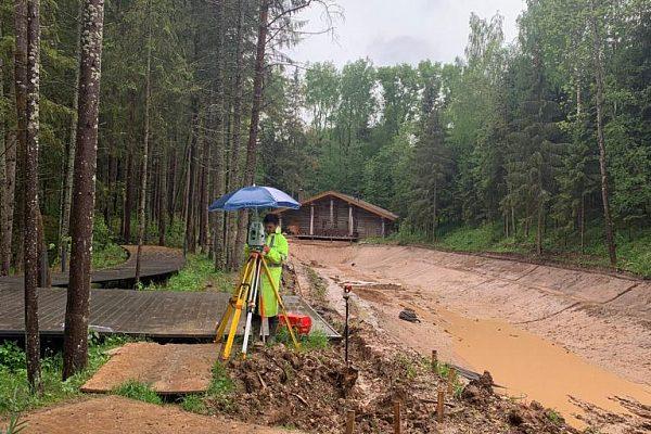 Изыскания для строительства водоема Калуга