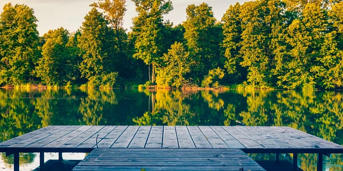 Строительство деревянных помостов, пирсов и причалов на воде - фото