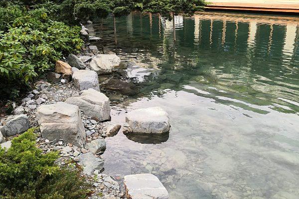 Водоем из арт бетона