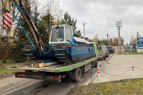 Очистка водоема земснарядом Московская обл., г. Серпухов
