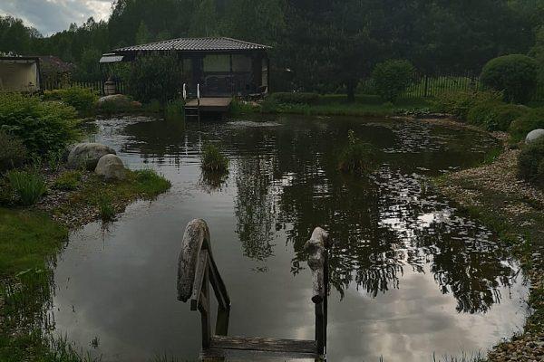 Строительство плавательного пруд на даче в Рязани