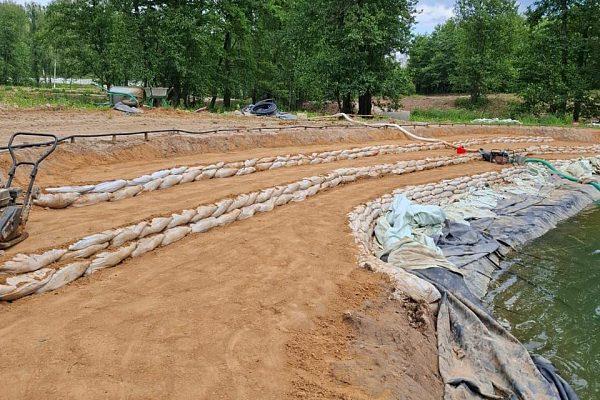 Строительство водоема для рыбалки на базе отдыхе в Белгороде
