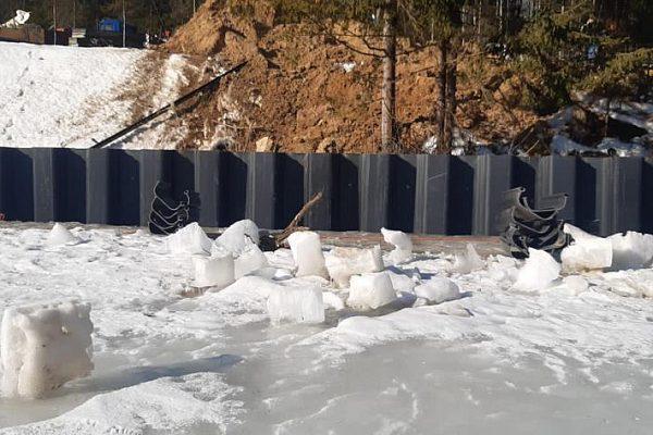 Берегоукрепление водоема Калужская обл., Жуковский муниципальный округ