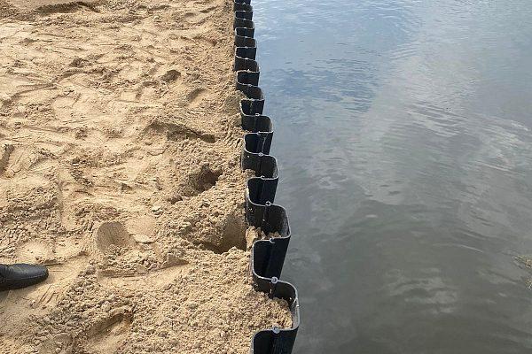 Берегоукрепление водоема Кубинка