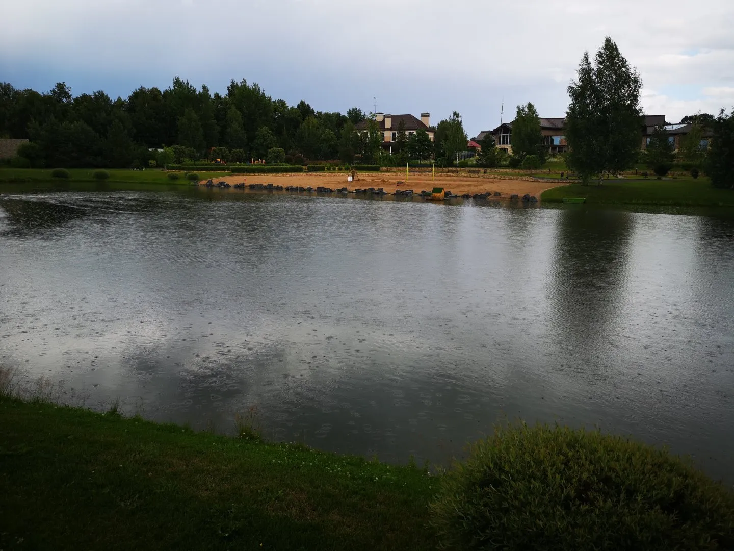 Фото Строительство большого природного водоема к коттеджном поселке в Чехово