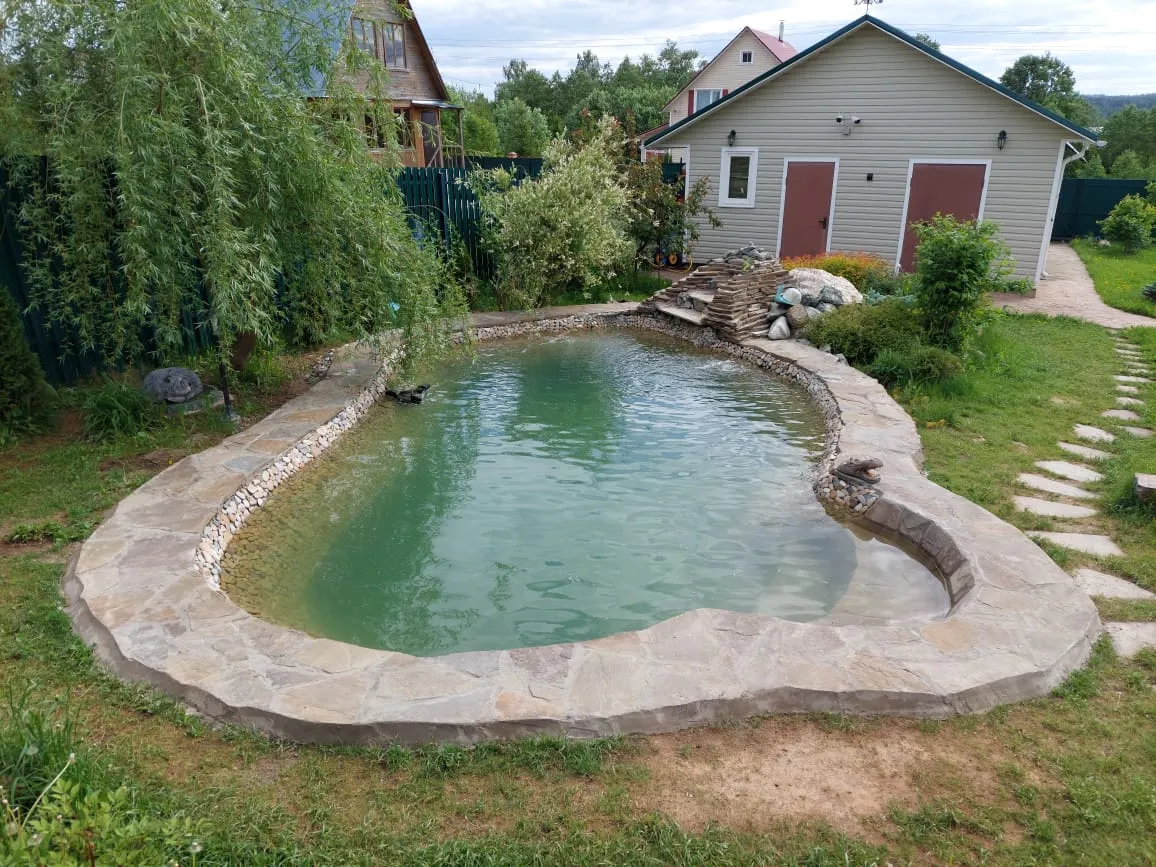 Фото Строительство водоёма на даче в Гороховце